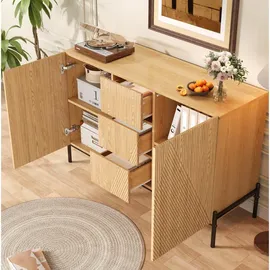 Okwish Sideboard 115,5 x 76 x 40 cm Beige