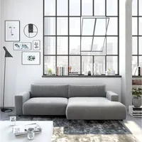Musterring Ecksofa LUCIA zeitlos, bequem, schöne Detailverarbeitung Breite 296cm, L-Form grau