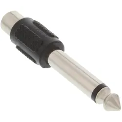 InLine Audio Adapter - 6,3mm Klinke Stecker auf Cinch Buchse - Mono