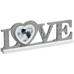 walther + design Love Portraitrahmen, grau, 9 x 9 cm