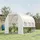 Outsunny Foliengewächshaus Stahl Weiß 2,95 m2