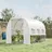 Outsunny Foliengewächshaus Stahl Weiß 2,95 m2