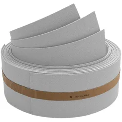 zaun|zu® Sichtschutzstreifen Premium Akzentstreifen Set Drittel Lichtgrau 2,55m