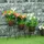 Outsunny Blumenständer 3er Set 23,5 x 30 x 42 cm Schwarz