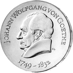 20 Mark DDR Gedenkmünze "220. Geburtstag von Johann Wolfgang von Goethe"!