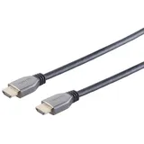 S-Impuls HDMI-Kabel 2.1 HDMI-A auf HDMI-A 2 m Schwarz