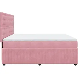 vidaXL Boxspringbett 180 x 200 cm Rosa