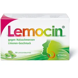 Lemocin gegen Halsschmerzen Limonen-Geschmack 50 St Lutschtabletten