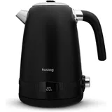 Huslog retro kettle with temperature control black 1,7L 2200W, Wasserkocher, Schwarz