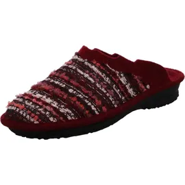 ROHDE Damen Hausschuhe Pantoffeln Softfilz Emden 2251, Größe:41 EU, Farbe:Rot - Rot - 41