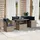 vidaXL Gartensofa-Set 6-tlg. grau Polyrattan