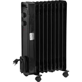 STAHLMANN Ölradiator ZR17 2000 Watt, Elektroheizung Energiesparend bis 40 qm Fläche, Heizung Elektrisch mit Thermostat und 3 Heizstufen, Elektrisches Heizgerät, Electric Heater Schwarz