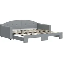 vidaXL Tagesbett 90 x 190 cm Hellgrau