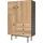WoodMan Highboard 90 x 140 x 42 cm Schwarz