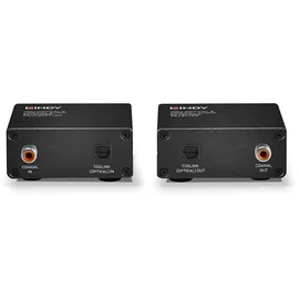 Lindy Toslink & Koaxial Audio Extender 150 m Schwarz