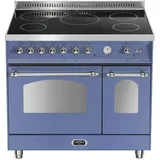 Lofra Induktions-Standherd RLVD 96 MFTE/ 5I, Doppelbakofen 90 cm, Lavendel, mit Chrome Finish - Violett