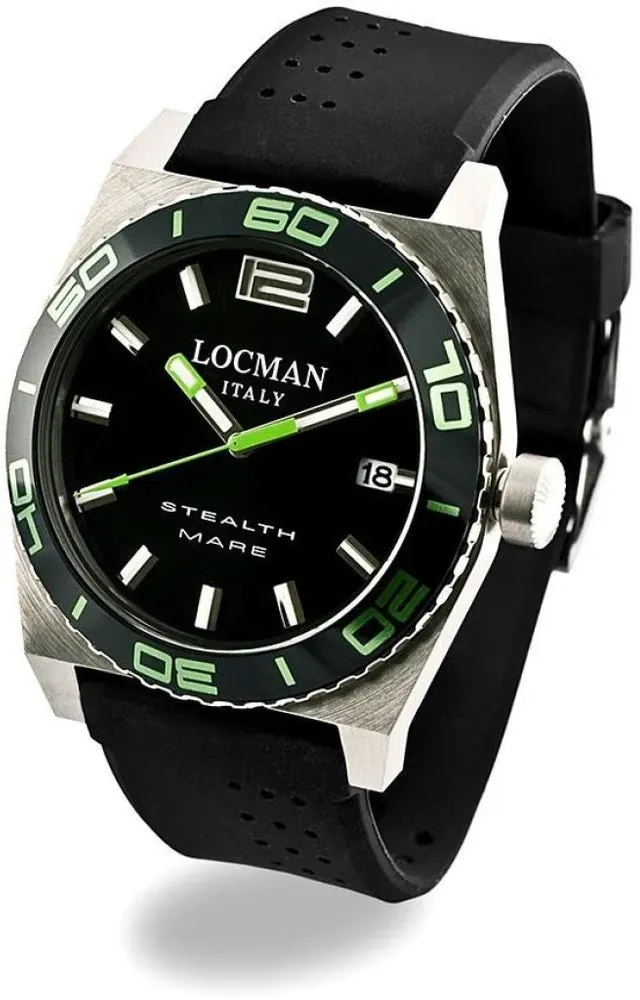 Locman 021100KG-BKASIK Stealth Mare Quartz Men's Watch
