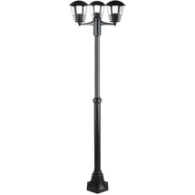 Rabalux Außenstandleuchte Metall 181,0 cm E27 3 x max 60W schwarz