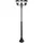 Rabalux Außenstandleuchte Metall 181,0 cm E27 3 x max 60W schwarz