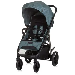 Chipolino Kinderwagen Buggy Insta, Fußabdeckung, Federung, Korb, Gurt, klappbar grün
