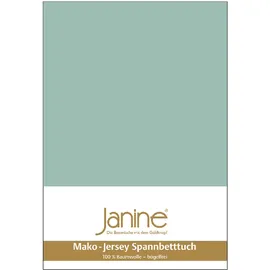 JANINE Spannbettlaken Mako Jersey 140 x 200 - 160 x 200 cm grün