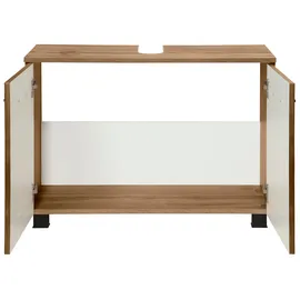 WELLTIME Waschbeckenunterschrank Trento 80 x 35 x 54 cm Braun