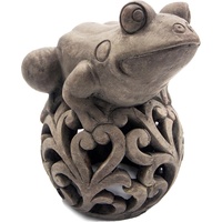 Hti-Living Gartenfigur Frosch auf Kugel