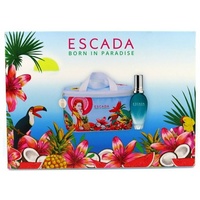 ESCADA Eau de Toilette Escada Born In Paradise 30ml Eau De Toilette EdT Spray + Cosmetic Bag, 1-tlg.