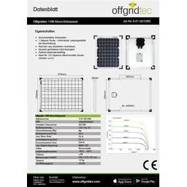 Offgridtec MONO 10 W