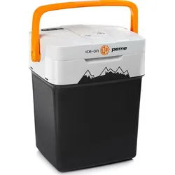 Elektrische Kühlbox Peme Ice-on 23L Tragbare Auto und Camping 12/230v SCHWARZ|orange 23 LITER