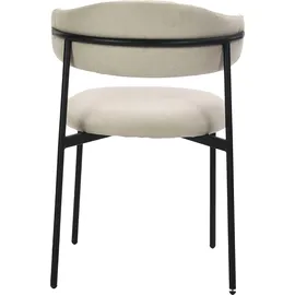 byLIVING Esszimmerstuhl Jersey 2er-Set / beige ¦ Maße cm B: 58, H: 78,