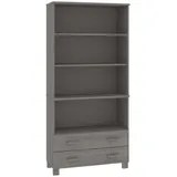 vidaXL Highboard HAMAR Massivholz Kiefer Hellgrau