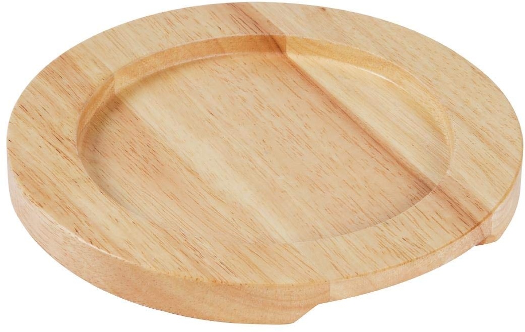 Olympia Light Wooden Base for GJ554 Cast Iron Round Eared Dish