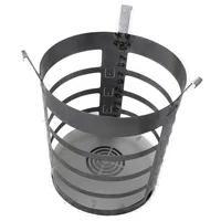 A. Weyck XXL Feuerkorb mit Funkenschutz - Groß, Hochwertig, Für Feuertonne - Grill Fass, Feuerbox, Feuerbehälter #181