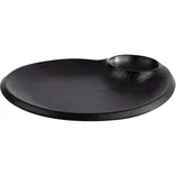 APS Teller NERO schwarz 20,0 x 24,0 cm, 1 St.
