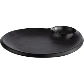 APS Teller NERO schwarz 20,0 x 24,0 cm, 1 St.