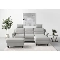 Sit&more Ecksofa SIT & MORE "Farö L-Form", silber, B:234cm
