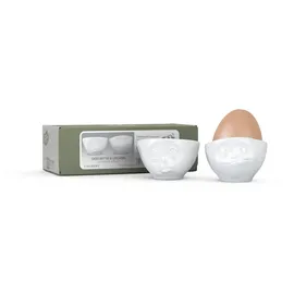 Fiftyeight PRODUCTS Eierbecher Set - Lecker in weiß
