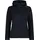 CMP Strickfleecejacke "KNITTED MELANGE HOODY WOMAN HOODY JACKET", Damen, Gr. 34, blau (b. blau), Strick, Obermaterial: 100% Polyester, hoch geschlossener Ausschnitt, eingefasste Kante, Jacken, mit Reißverschlusstaschen, atmungsaktiv, schnell trocknend