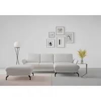 sit&more Ecksofa »Fashion L-Form«, wahlweise mit Kopfteilverstellung und Vorziehsitz, motorisch