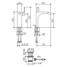 Keuco Edition 11 Einhebel-Bidetmischer Verchromt 51109010000