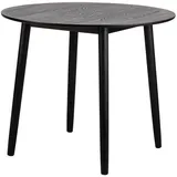 Höffner Esstisch, Schwarz, Holz, 90x75x90 cm, FSC 100%, Esszimmer, Tische, Esstische