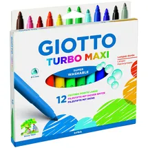 Giotto 0764 00 Turbo Maxi Fasermaler, Mehrfarbig