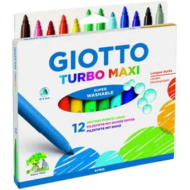Giotto 0764 00 Turbo Maxi Fasermaler, Mehrfarbig