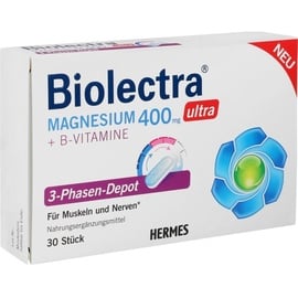 Hermes Arzneimittel Biolectra Magnesium 400 mg ultra 3-Phasen-Depot Tabletten 30 St.
