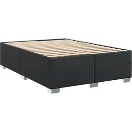 vidaXL Boxspringbett 140 x 200 cm Schwarz