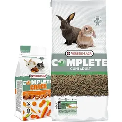 Versele-Laga Cuni Adult Complete Kaninchen 8kg + eine Delikatesse mit Karotten für Kaninchen und Nagetiere 50g