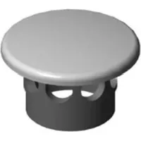 Vitra Push-Open-Ventil 6398L003-7205 mit Ventildeckel Keramik, weiß hochglanz