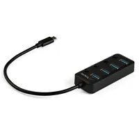 Startech StarTech.com USB-C Hub - 4x USB-A mit individuellen An/Aus-Schaltern - Schwarz