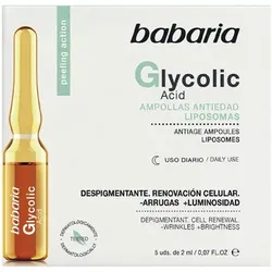 Babaria  gezielte Gesichtspflege Glykolsäure Zellerneuerungsampullen 5 X  in multifarben, Einheitsgrösse